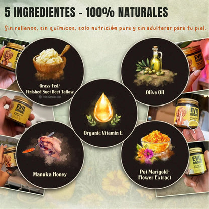 Bálsamo con sebo de vaca y miel de Manuka | Hidratación piel sensible