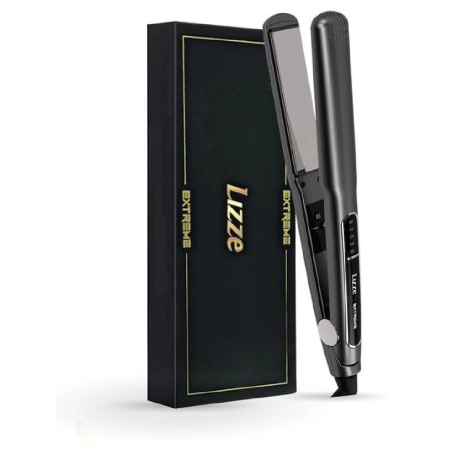 Plancha Lizze Extreme Titanio con estuche negro de presentación
