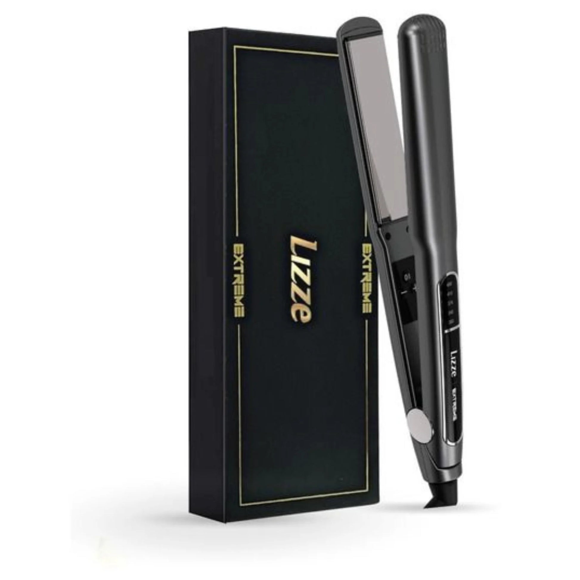 Plancha Lizze Extreme Titanio con estuche negro de presentación
